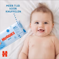 Huggies Pure, Baby Wipes, 18 Packs (1008 Wipes Total) 99 Percent Pure Water Wipes Fragrance Free for Gentle Cleaning and Protection Natural Wet Wipes