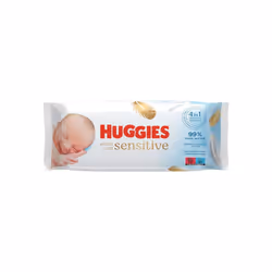 Huggies Pure Extra Care, Baby Wipes 8 Packs (448 Wipes Total) Fragrance Free Wet Wipes for Sensitive Skin - 99 Percent Pure Water with Natural Fibres