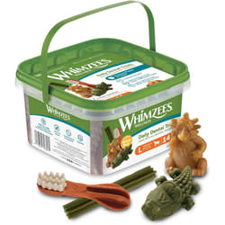 WHIMZEES By Wellness Variety Box Mixed Shapes Natural and Grain-Free Dog Chews Dog Dental Sticks for Large Breeds 14 Pieces, Size L