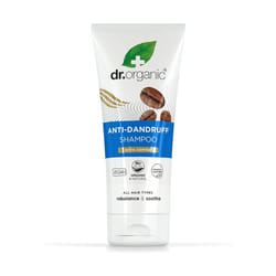 DR ORGANIC Coffee Anti-Dandruff Shampoo Healthy Scalp Men Women Natural Vegan Cruelty-Free Paraben SLS-Free  Recyclable 200ml Packaging may vary