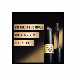 MAX FACTOR  False Lash Effect Mascara  Volumising Formula Pro Vitamin B5 Clump Free Flake Free, Smudge Proof  01 Black 13.1ml