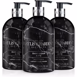 Baylis & Harding Dark Fig & Amber Elements Hand Wash, 500 ml (Pack of 3) Vegan Friendly