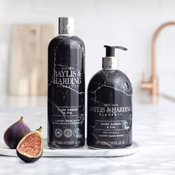 Baylis & Harding Dark Fig & Amber Elements Hand Wash, 500 ml (Pack of 3)  Vegan Friendly