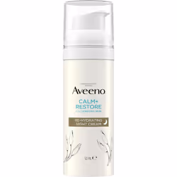Aveeno Face CALM+RESTORE Re-Hydrating Night Cream Intensely Nourishes With Shea Butter Prebiotic Oat For Sensitive Skin Fragr ...