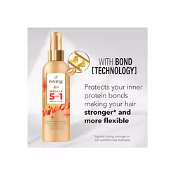 PANTENE Heat Protection Spray Leave In Conditioner 5-In-1 200ml Styling Hairspray Primer Shaping Protecting and Nourishing Hair Treatment