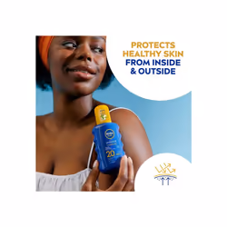 NIVEA SUN Protect  Moisture Sun Spray SPF 20 200 ml Sun Cream with Vitamin E Provides 48 Hour Moisture and Immediate UVA and  ...