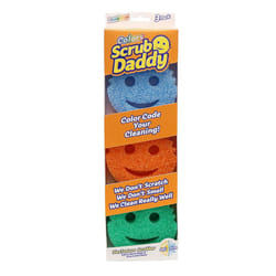 Scrub Daddy Colors Sponge Scrubber Multipack Dish Sponge Washing Changing Scratch Scourer Cleaning Products Kitchen Bathroom Dishwasher Safe Pack 3