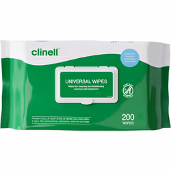 Clinell Universal Cleaning and Disinfectant Wipes for Surfaces (BCW200) The Original Pack of 200 Regular Wipes Multi Purpose ...