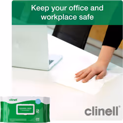 Clinell Universal Cleaning and Disinfectant Wipes for Surfaces (BCW200) The Original Pack of 200 Regular Wipes Multi Purpose Kills 99.99% of Germs