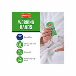 Working Hands Eczema Relief Hand Cream 57g For Extremely Dry Itchy Irritated Hands Steroid Free Dermatologically Tested with 48hour itch relief 1 use