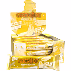 Grenade High Protein, Low Sugar Bar - Lemon Cheesecake, 12 x 60 g
