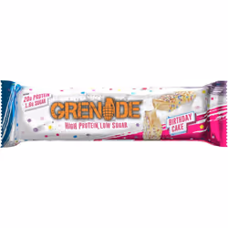 Grenade High Protein, Low Sugar Bar - Birthday Cake, 12 x 60 g