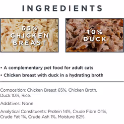 Encore 100% Natural Wet Cat Food, Chicken with Duck (Pack of 16 x 70g Pouches)