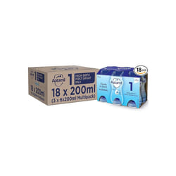 Aptamil 1 First Infant Baby Milk Ready to Use Liquid Formula, from Birth, 200 ml, (Pack of 18)