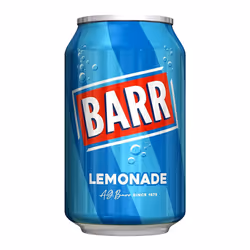 BARR 24 Pack Perfect Lemonade Low Sugar Lemon Flavoured Fizzy Drink  24 x 330 ml