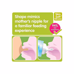 MAM Extra Soft Bottle Spouts Suitable  4+ Months MAM Bottle Teats with SkinSoft Silicone Fits all MAM Baby Bottles Baby Feeding Essentials Pack of 2
