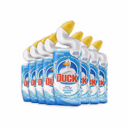 Duck Liquid Toilet Cleaner, Deep Action Gel , Marine, 750 ml, Pack of 8