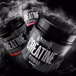 Warrior Creatine Monohydrate Powder  300g Micronised Easy Mixing and Consumption 100% Pure Creatine Proven to Improve Physical Performance 60 x 5g