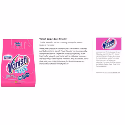 Vanish Carpet Cleaner Upholstery Power Powder Large Area Cleaning Uk