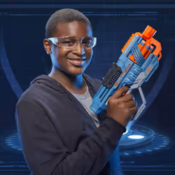 Nerf Elite 2.0 Commander RD-6 Dart Blaster, 12 Nerf Elite Darts, 6-Dart Rotating Drum, Outdoor Toys For 8 Plus Year Old Boys & Girls, Easter Gifts