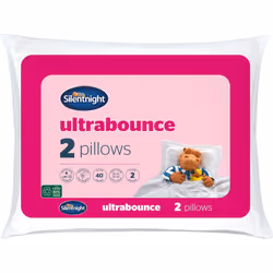 Silentnight Ultrabounce Pillows 2 Pack Soft Medium Support Comfortable