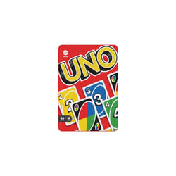 UNO Card Game for Kids and Families in Collectible Tin with 112 Cards and Instructions, Makes a Great Gift for 7 Year Olds and Up, HGB63