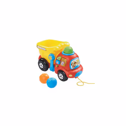 VTech Put and Take Dumper Truck, Baby Interactive Toys for Toddlers, Compatible with Toot-Toot Cars, Dumping Truck for Kids B ...