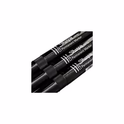 Sharpie M15 Permanent Markers | Bullet Tip | Black | 12 Count