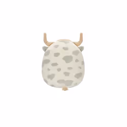 Squishmallows Original 7.5" Borsa - Grey Spotted Highland Cow - Add Borsa to your Squad, Ultrasoft Stuffed Animal Plush Toy, Official Kellytoy Plush