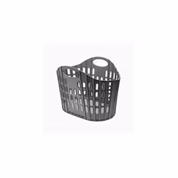 Addis Flat Easy Store Laundry Basket Hamper, Dark Grey, 38 Litre 518150