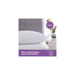 Silentnight Deep Sleep Pillows 2 Pack ? Medium Support Comfortable Hollowfibre Bed for Front, Back and Side Sleepers Machine Washable Hypoallergenic