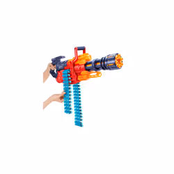 X-Shot Excel Crusher Foam Dart Blaster (35 Dart Belt, 48 Darts), Red Toy Blaster