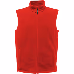 Regatta Mens 210 Microfleece Bodywarmer / Gilet - 2XL, Classic Red
