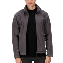 Regatta Professional Mens Micro Zip Warm Outdoor Full Zip Fleece Jacket - XL, Seal Grey