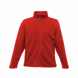 Regatta Mens Plain Micro Fleece Full Zip Jacket (Layer Lite) - L, Classic Red
