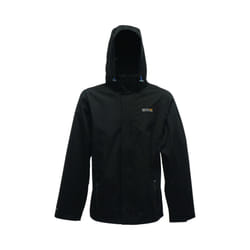 Regatta Great Outdoors Mens Outdoor Classic Matt Hooded Waterproof Jacket - S, Black
