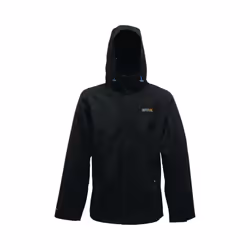 Regatta Great Outdoors Mens Outdoor Classic Matt Hooded Waterproof Jacket - XL, Black