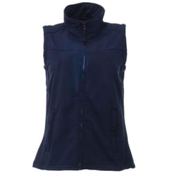 Regatta Womens/Ladies Flux Softshell Bodywarmer / Sleeveless Jacket (Water Repellent & Wind Resistant) - 18, Navy/Navy