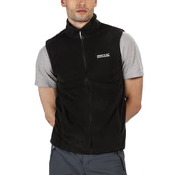 Regatta Mens Tobias II Lightweight Outdoor Full Zip Fleece Bodywarmer Gilet - M, Black