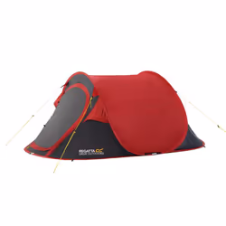 Regatta Great Outdoors Malawi 2 Man Pop Up Tent Festival Tent - One Size, Pepper/Seal Grey