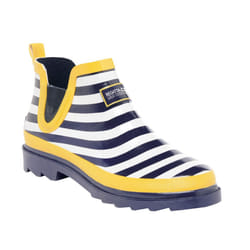 Regatta Great Outdoors Womens/Ladies Harper Low Cut Wellington Boots - UK 4, Navy/Lemon Tea