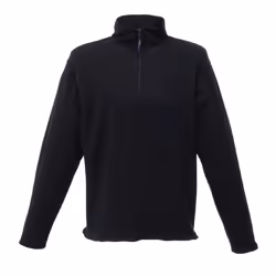 Regatta Mens Micro Zip Neck Fleece Top (170 GSM) - S, Black