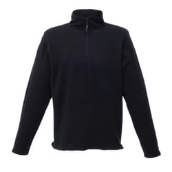 Regatta Mens Micro Zip Neck Fleece Top (170 GSM) - S, Black