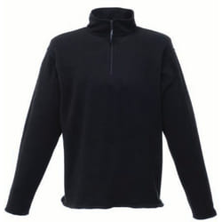 ) Regatta Professional Mens Micro Lightweight Half Zip Fleece Top - Black, XL - Chest 43-44" (109-112cm