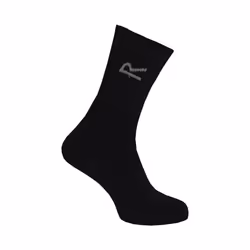 Regatta Great Outdoors Mens Cotton Rich Casual Socks (Pack Of 3) - One Size, Grey Marl