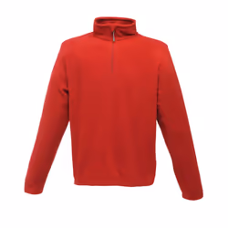 Regatta Mens Micro Zip Neck Fleece Top (170 GSM) - S, Classic Red