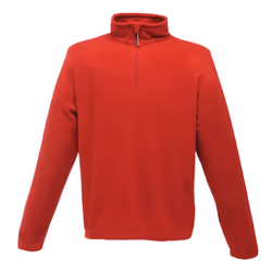 Regatta Mens Micro Zip Neck Fleece Top - M, Classic Red