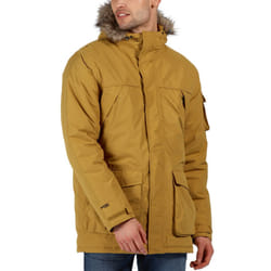Regatta Mens Salinger II Waterproof Insulated Fur Trimmed Hooded Parka Jacket - S, Brown