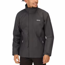 Regatta Mens Matt Lightweight Waterproof Hooded Outdoor Walking Jacket Coat - S, Magnet Ash