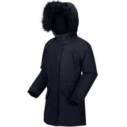 Regatta Kids Honoria Waterproof Insulated Fur Trimmed Hooded Parka Jacket - Navy - 3-4Yrs, Blue